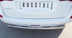 18 549 р. Защита заднего бампера (Ø75x42 мм, нержавейка) Russtal Renault Koleos Phase 1 (2007-2011)  с доставкой в г. Владивосток. Увеличить фотографию 4