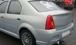 2 699 р. Козырёк на заднее лобовое стекло Street Renault Logan 1 дорестайлинг (2004-2010) (Неокрашенный)  с доставкой в г. Владивосток. Увеличить фотографию 2