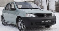 769 р. Зимняя заглушка решетки переднего бампера РА  Renault Logan  1 (2004-2010) дорестайлинг  с доставкой в г. Владивосток. Увеличить фотографию 3