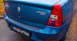 1 339 р. Защитная накладка на задний бампер RA  Renault Logan  1 (2010-2016) рестайлинг  с доставкой в г. Владивосток. Увеличить фотографию 4