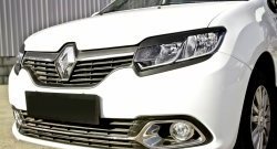 699 р. Реснички на фары RA Renault Logan 2 рестайлинг (2018-2024) (Неокрашенные)  с доставкой в г. Владивосток. Увеличить фотографию 4