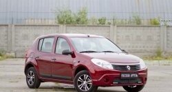 3 599 р. Молдинги дверей RA (Stepway, широкие, комплект) Renault Sandero Stepway (BS) (2010-2014) (Поверхность шагрень)  с доставкой в г. Владивосток. Увеличить фотографию 2