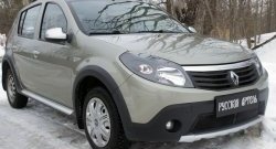 2 149 р. Защитная сетка решетки переднего бампера РА  Renault Sandero Stepway  (BS) (2010-2014)  с доставкой в г. Владивосток. Увеличить фотографию 4