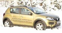 1 079 р. Зимняя заглушка решетки переднего бампера Stepway РА  Renault Sandero Stepway  (B8) (2014-2018) дорестайлинг  с доставкой в г. Владивосток. Увеличить фотографию 4