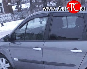 2 069 р. Дефлекторы окон (ветровики) Novline 4 шт Renault Scenic 2 (2003-2009)  с доставкой в г. Владивосток