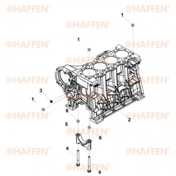 89 499 р. Блок цилиндров ISF 2.8 HAFFEN Foton Aumark (BJ10) (2010-2024)  с доставкой в г. Владивосток. Увеличить фотографию 11