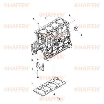 92 999 р. Блок цилиндров ISF 3.8 (Евро 4) HAFFEN ПАЗ 3204 Vector Next автобус 2-ой рестайлинг (2017-2024)  с доставкой в г. Владивосток. Увеличить фотографию 6