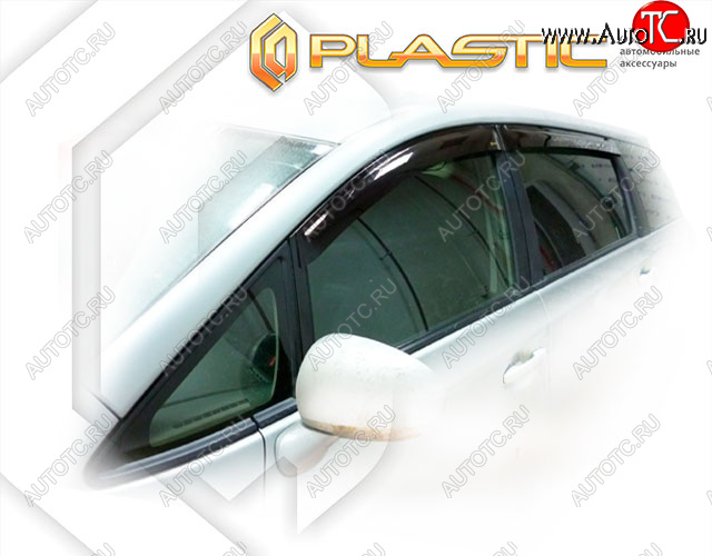 2 079 р. Дефлектора окон CA-Plastic  Toyota Wish  XE20 (2009-2017) дорестайлинг, рестайлинг (Classic полупрозрачный, Без хром. молдинга)  с доставкой в г. Владивосток