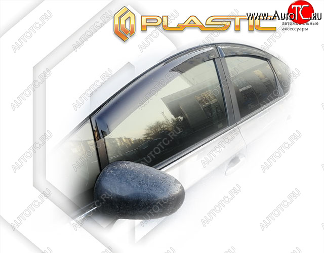 1 999 р. Дефлектора окон CA-Plastic  Toyota Prius ( Alfa лифтбек,  Alfa универсал) (2011-2024) рестайлинг, рестайл (Classic полупрозрачный, Без хром. молдинга)  с доставкой в г. Владивосток