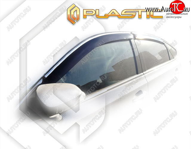 1 999 р. Дефлектора окон CA-Plastic  Toyota Avalon  4 (2012-2018) Правый руль, рестайлинг правый руль (Classic полупрозрачный, Без хром. молдинга)  с доставкой в г. Владивосток