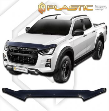 Дефлектор капота (exclusive) CA-Plastic Isuzu (Исузу) D-Max (Д)  RG (2020-2023) RG DoubleCab