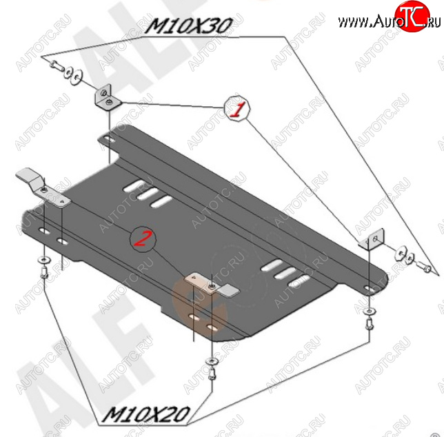 8 499 р. Защита картера двигателя и КПП Alfeco  Chevrolet Spark  M200,250 (2005-2010) (Алюминий 4 мм)  с доставкой в г. Владивосток