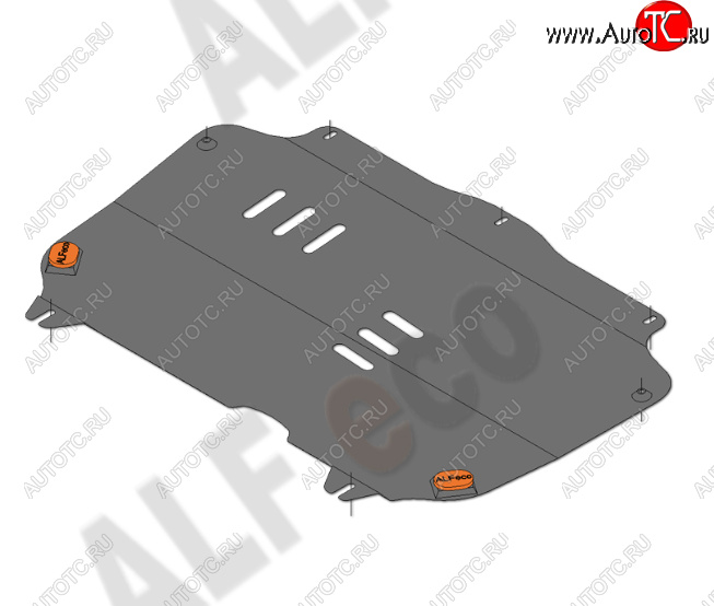 9 199 р. Защита картера двигателя и КПП Alfeco  Chevrolet Spark  M300 (2010-2015) дорестайлинг (Алюминий 4 мм)  с доставкой в г. Владивосток