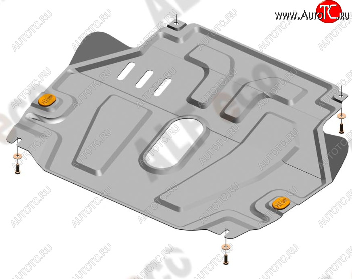 12 799 р. Защита картера двигателя и КПП Alfeco  Chevrolet Aveo  T300 (2011-2015) седан, хэтчбек (Алюминий 4 мм)  с доставкой в г. Владивосток