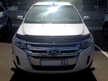 3 299 р. Дефлектор капота SIM Ford Edge U387 рестайлинг (2011-2015)  с доставкой в г. Владивосток. Увеличить фотографию 1