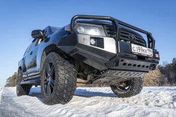 65 999 р. Бампер передний силовой РИФ  Toyota Land Cruiser  200 (2007-2015) дорестайлинг, 1-ый рестайлинг (С дополнительными фарами, защитной дугой и защитой бачка омывателя)  с доставкой в г. Владивосток. Увеличить фотографию 13