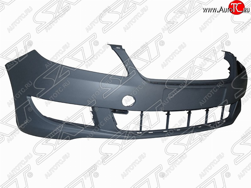 6 349 р. Передний бампер SAT  Skoda Fabia  Mk2 (2010-2014) хэтчбэк рестайлинг (Неокрашенный)  с доставкой в г. Владивосток