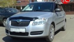 1 754 р. Дефлектор капота NovLine Skoda Fabia Mk2 универсал дорестайлинг (2007-2010)  с доставкой в г. Владивосток. Увеличить фотографию 1