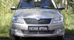 1 999 р. Защитная сетка решетки переднего бампера РА Skoda Fabia Mk2 хэтчбэк рестайлинг (2010-2014)  с доставкой в г. Владивосток. Увеличить фотографию 2