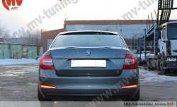 4 649 р. Козырёк на заднее стекло RS Skoda Octavia A7 дорестайлинг лифтбэк (2012-2017) (Неокрашенный)  с доставкой в г. Владивосток. Увеличить фотографию 3