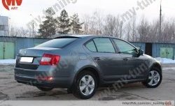 4 649 р. Козырёк на заднее стекло RS Skoda Octavia A7 дорестайлинг лифтбэк (2012-2017) (Неокрашенный)  с доставкой в г. Владивосток. Увеличить фотографию 4