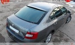 4 649 р. Козырёк на заднее стекло RS Skoda Octavia A7 дорестайлинг лифтбэк (2012-2017) (Неокрашенный)  с доставкой в г. Владивосток. Увеличить фотографию 2