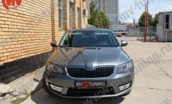 1 149 р. Комплект ресничек на фары Sport Skoda Octavia A7 дорестайлинг универсал (2012-2017) (Неокрашенные)  с доставкой в г. Владивосток. Увеличить фотографию 2