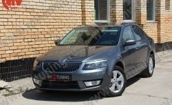 1 149 р. Комплект ресничек на фары Sport Skoda Octavia A7 дорестайлинг универсал (2012-2017) (Неокрашенные)  с доставкой в г. Владивосток. Увеличить фотографию 3