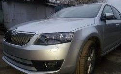 2 699 р. Сетка (для комплектации Ambition, Elegance) на бампер Russtal (хром) Skoda Octavia A7 дорестайлинг лифтбэк (2012-2017)  с доставкой в г. Владивосток. Увеличить фотографию 4