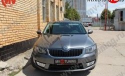 1 999 р. Вставки в нижнюю часть бампера в стиле RS  Skoda Octavia  A7 (2012-2017) дорестайлинг лифтбэк, дорестайлинг универсал (Неокрашенные)  с доставкой в г. Владивосток. Увеличить фотографию 2