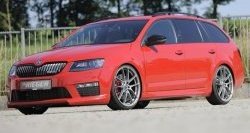 6 999 р. Пороги накладки R-Style Skoda Octavia A7 дорестайлинг универсал (2012-2017) (Неокрашенные)  с доставкой в г. Владивосток. Увеличить фотографию 4