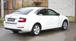 899 р. Реснички на фонари RA Skoda Octavia A7 дорестайлинг лифтбэк (2012-2017) (Неокрашенные)  с доставкой в г. Владивосток. Увеличить фотографию 2