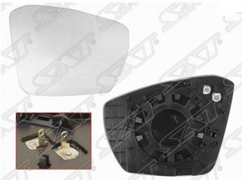Правое полотно зеркала SAT (с обогревом) Skoda Octavia  A7 (2012-2020) дорестайлинг лифтбэк, дорестайлинг универсал, рестайлинг лифтбэк, рестайлинг универсал