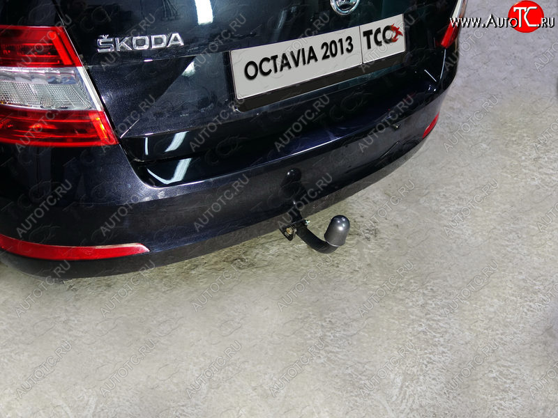 13 399 р. Фаркоп (тягово-сцепное устройство) TCC Skoda Octavia A7 дорестайлинг лифтбэк (2012-2017) (Оцинкованный, шар A )  с доставкой в г. Владивосток