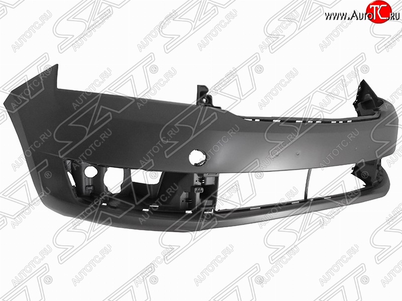 1 499 р. Передний бампер SAT Skoda Rapid NH3 дорестайлинг лифтбэк (2012-2017) (Неокрашенный)  с доставкой в г. Владивосток