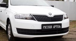 579 р. Реснички на фары RA  Skoda Rapid ( NH3,  NH1) (2012-2017) дорестайлинг лифтбэк, хэтчбэк дорестайлинг (Неокрашенные)  с доставкой в г. Владивосток. Увеличить фотографию 4