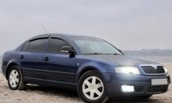 1 649 р. Реснички на фары CT Skoda Superb седан 3U дорестайлинг (2001-2006) (Неокрашенные)  с доставкой в г. Владивосток. Увеличить фотографию 3