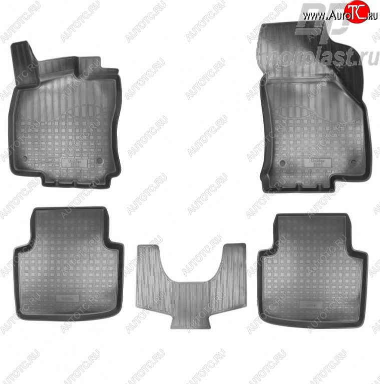 2 699 р. Комплект ковриков в салон Norplast Skoda Superb B8 (3V) лифтбэк дорестайлинг (2015-2019)  с доставкой в г. Владивосток