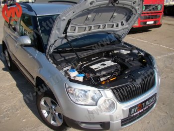 2 969 р. Упор капота MV-Tuning (одинарный) Skoda Yeti (2009-2013)  с доставкой в г. Владивосток. Увеличить фотографию 4