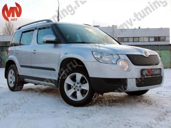 4 999 р. Зимние заглушки (верхняя и нижняя) MV-Tuning  Skoda Yeti (2009-2013) (Неокрашенная)  с доставкой в г. Владивосток. Увеличить фотографию 2