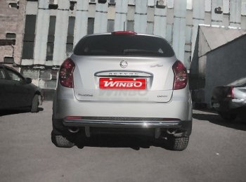 5 499 р. Защита заднего бампера WINBO (Ø60 мм, нержавейка) SSANGYONG Actyon рестайлинг (2013-2021)  с доставкой в г. Владивосток. Увеличить фотографию 2