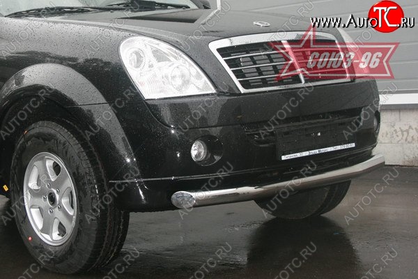 12 239 р. Защита переднего бампера одинарная Souz-96 (d76) SSANGYONG Rexton Y250 (2006-2012)  с доставкой в г. Владивосток