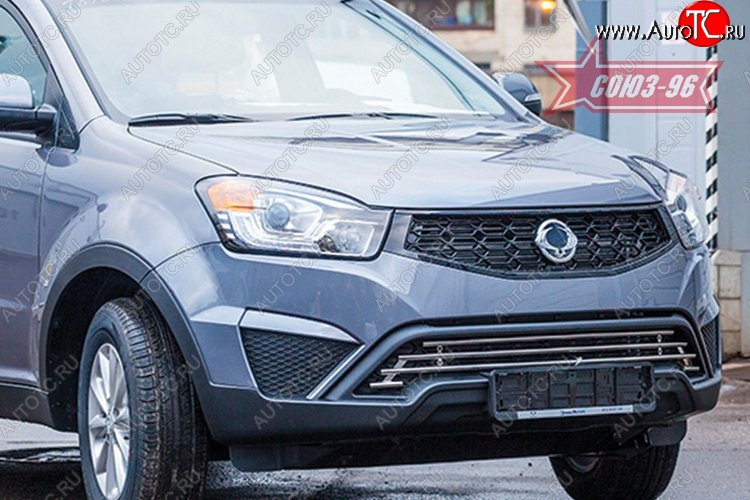 8 414 р. Декоративный элемент воздухозаборника Souz-96 (d16) SSANGYONG Actyon рестайлинг (2013-2021)  с доставкой в г. Владивосток