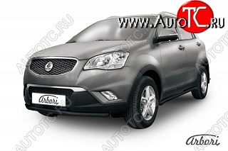 6 119 р. Защита переднего бампера Arbori SSANGYONG Actyon дорестайлинг (2010-2013)  с доставкой в г. Владивосток