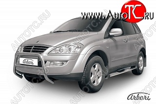 23 939 р. Защита переднего бампера Arbori SSANGYONG Kyron рестайлинг (2007-2016)  с доставкой в г. Владивосток