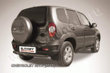 Защита задняя Slitkoff SSANGYONG (Ссан) Rexton (Рекстон)  Y290 (2012-2017) Y290