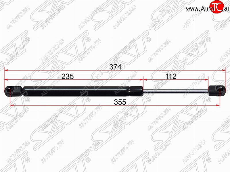 559 р. Газовый упор крышки багажника SAT  SSANGYONG Rexton ( Y200,  Y250,  Y290) (2001-2017)  с доставкой в г. Владивосток