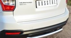 17 999 р. Одинарная защита заднего бампера из трубы диаметром 76 мм SLITKOFF  Subaru Forester  SJ (2012-2016) дорестайлинг  с доставкой в г. Владивосток. Увеличить фотографию 2