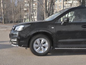 26 999 р. Защита переднего бампера SLITKOFF d63 секции-d42 дуга  Subaru Forester  SJ (2016-2019) рестайлинг  с доставкой в г. Владивосток. Увеличить фотографию 4