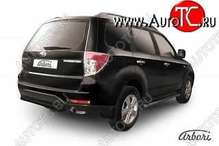 7 019 р. Защита заднего бампера Arbori Subaru Forester SH (2008-2013)  с доставкой в г. Владивосток